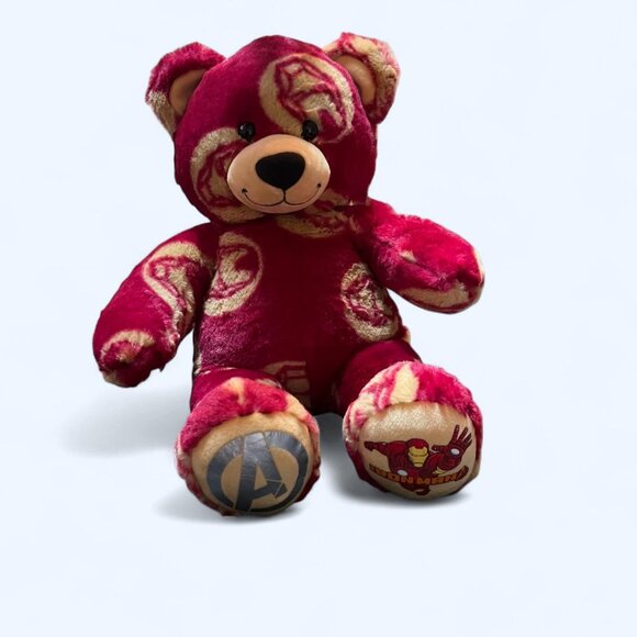 2014 Build-A-Bear Marvel Avengers Iron Man Teddy Bear Plush 16” Friend BAB - Picture 1 of 8